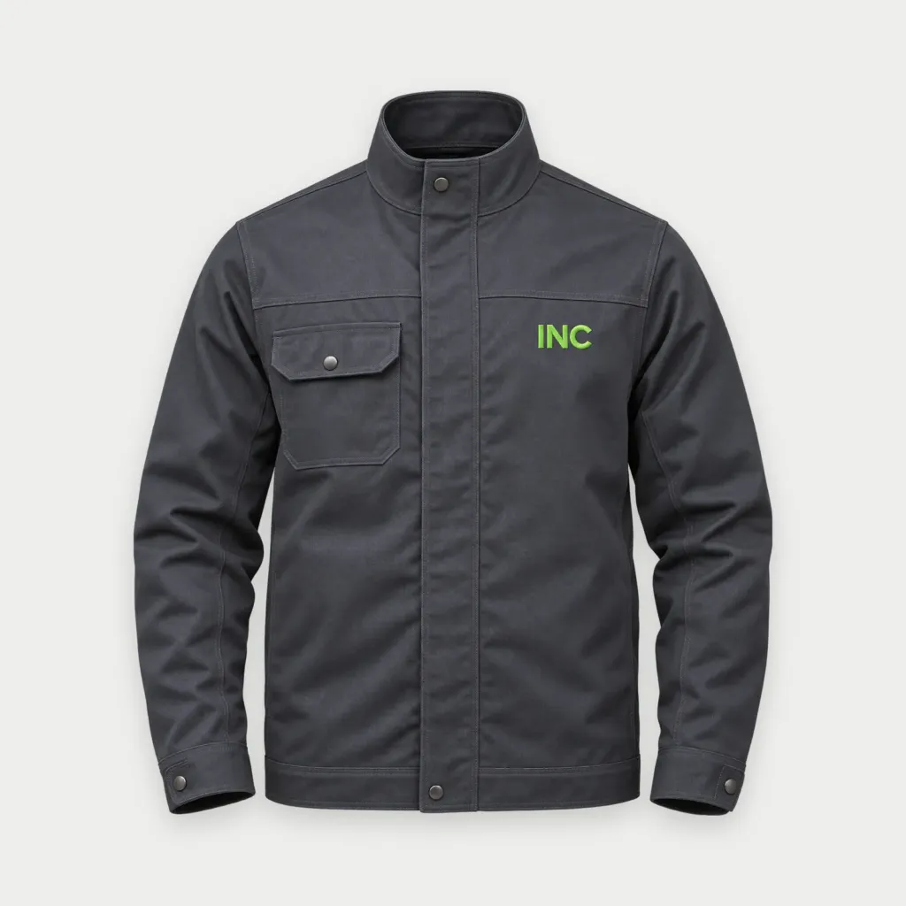 Chaqueta ignífuga de dotación INC, vista de frente